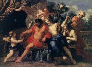 ROMANELLI, Giovanni Francesco Hercules and Omphale sdg oil painting